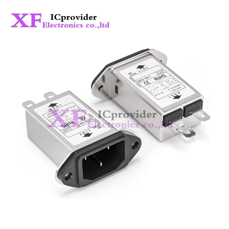CW1D-3A 6A 10A-T EMI Filter 220V anti-interference 220V 3A6A10A socket audio power purifier CW1D-10A-T  ICprovider