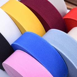 3cm black and white rubber band thickened elastic band color flat hard pants waist DIY decorative ties home accessories