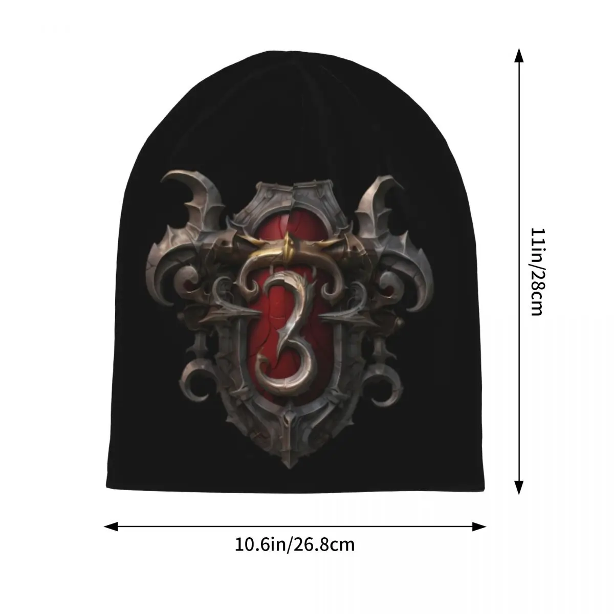 Men Women Vintage Baldur's Gate 3 Inspired Logo Skullies Hat Merch Retro Dual-use Bonnet Knit Hat