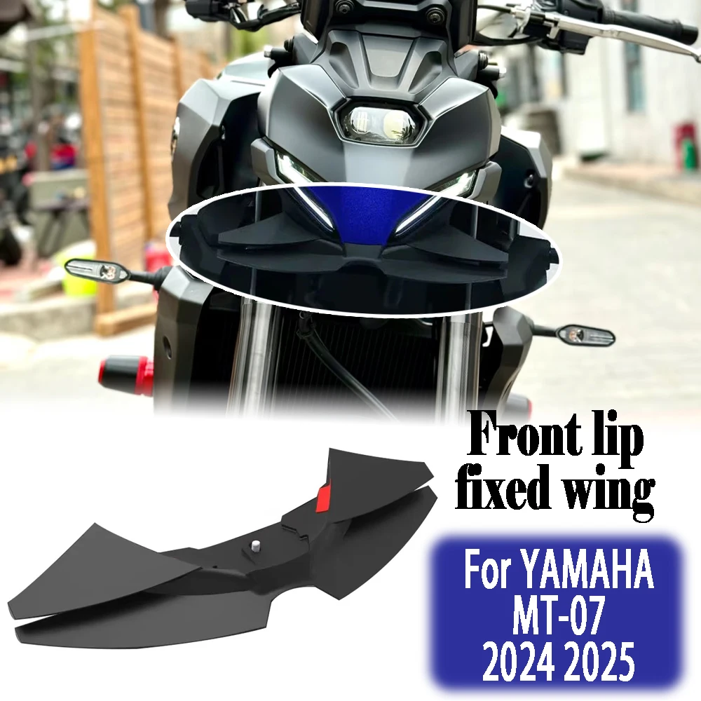 

For YAMAHA MT-07 2024 MT07 2025 2024 mt07 Front lip fixed wing spoiler fixed wing aerodynamic wing motorcycle accessories