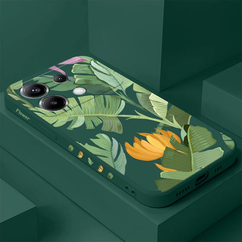 

Banana Leaf Phone Case For Xiaomi Poco F7 X7 X6 F6 M6 M5 M5S F5 X5 F4 X4 M4 F3 M3 X3 Pro 4G 5G GT Silicone Cover