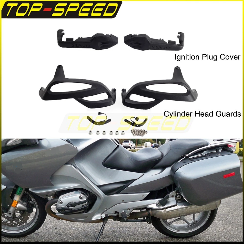 

1 Set Engine Cylinder Head Guard Protector Side Cover Ignition Plug Fairing For BMW R1200GS R1200R R1200RT 2004-2010 Accessories