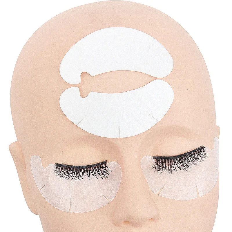 50 pares de adesivos para extensão de cílios sob almofadas para os olhos maquiagem cílios remendo ponta adesivos almofadas para suprimentos de extensão de cílios