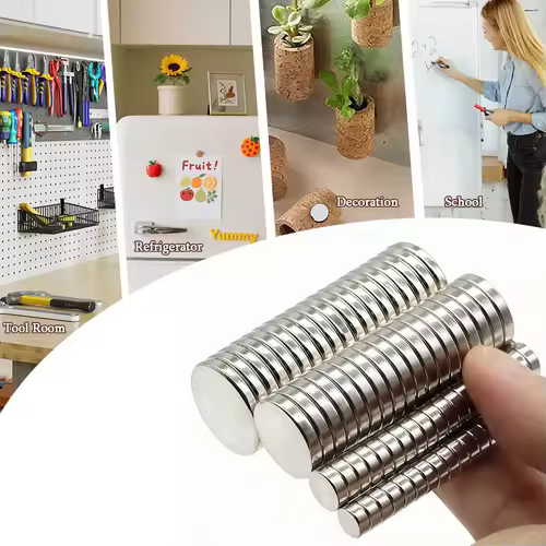 Super Strong Round Neodymium Magnet Powerful Magnets N35 Permanent Magnetic NdfeB Refrigerator Magnet 3x3 6x3 8x3 10x3 20x3 30x3 - Image 5