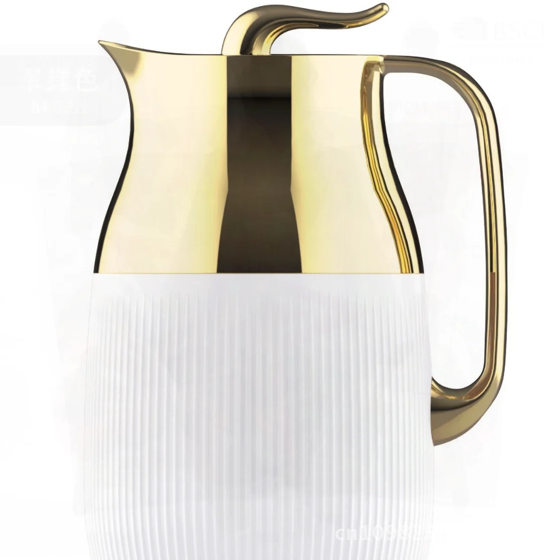 

Large-Capacity Insulated Water Kettle with Glass Liner European Style Thermos Hot Water Bottle for Household White Gray Black