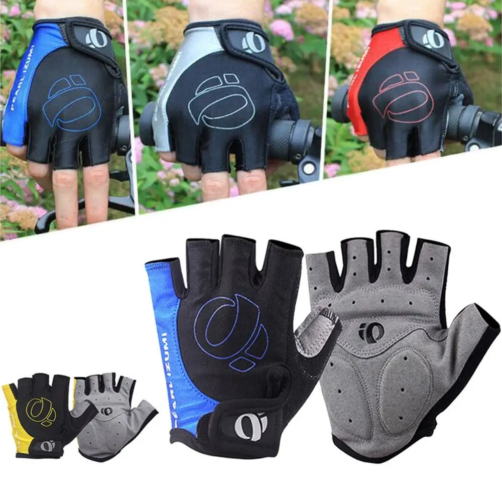 Guantes ciclismo medio dedo transpirables elásticos para hombre - imagen 5