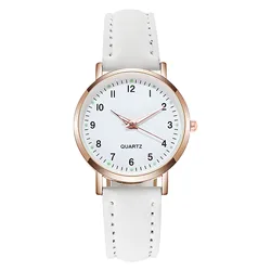 Fashion Women Leather Casual Watch Luxury Analog Quartz Crystal Wristwatch Watch For Women Women's wristwatch 2023