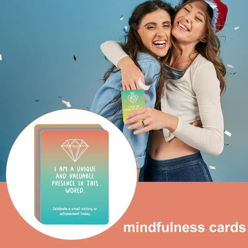 Cartes de pleine conscience 50X cartes de soutien émotionnel soutien émotionnel de pleine conscience pour petite amie adolescents enfants femmes adolescents adultes