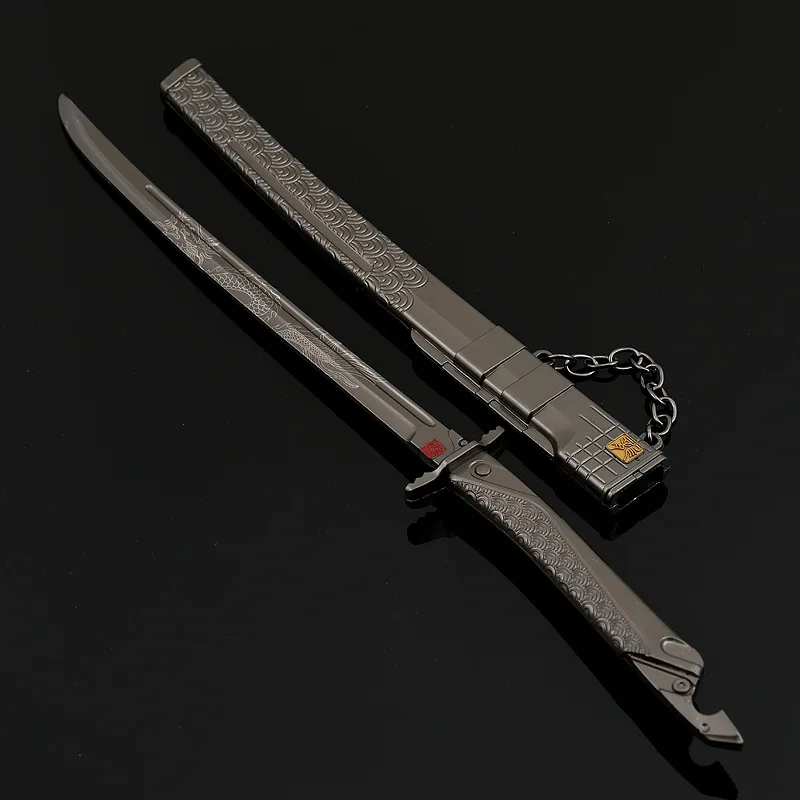 Espada Ming de arena de 30cm/11,81 pulgadas, cuchillo Xiuchun con funda, juego periférico, armas de artes marciales, modelo ornamental, juguete para regalo para niño