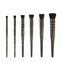 Artsecret Watercolor Paint Brush 320RD Squirrel Short Flat Thick Hair Copper Wire Twisted Natural Black Handle Art Supplies