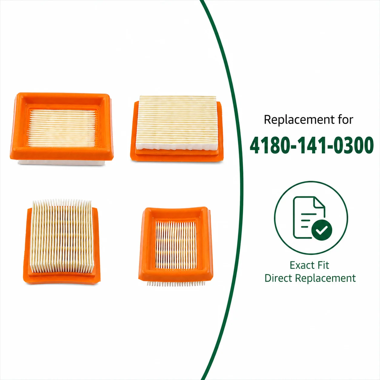Air Filter Kit For Stihl FS120 FS200 FS250 FS300 FS350 FS400 FS450 FS89 FS91 FS111 FS131 FS311 OEM41341410300/41801410300 Parts