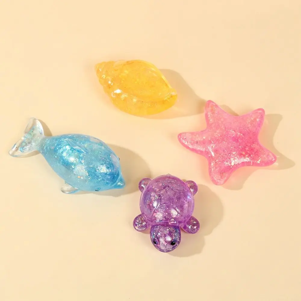 Squishy Ocean Blocks Squeeze Toys Whale Sensory Toy Super Soft Transparent Slow Rising Toys Funny Squishy Toys Small Gifts