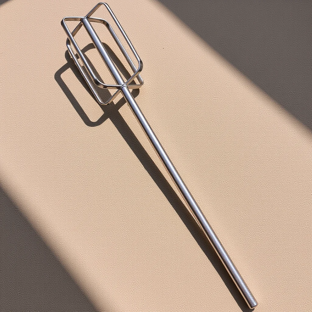 

Stainless Steel Meat Whisk Stirrer Long Handle Non Skid Design for Perfectly Cooked Hot Pot Meat Stirring Rod