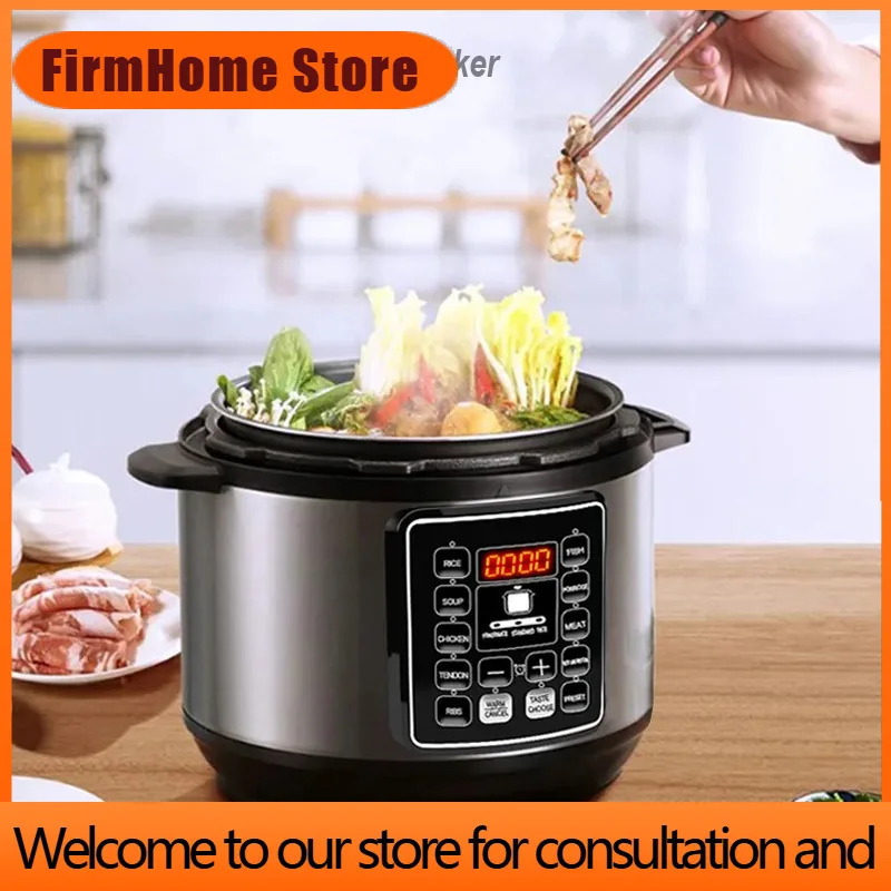 FirmHome StoreMultifunction Electric Pressure Cooker Rice Meat Soup Cooking Intelligent Reservation Non-Stick Kitchen Pot For 11