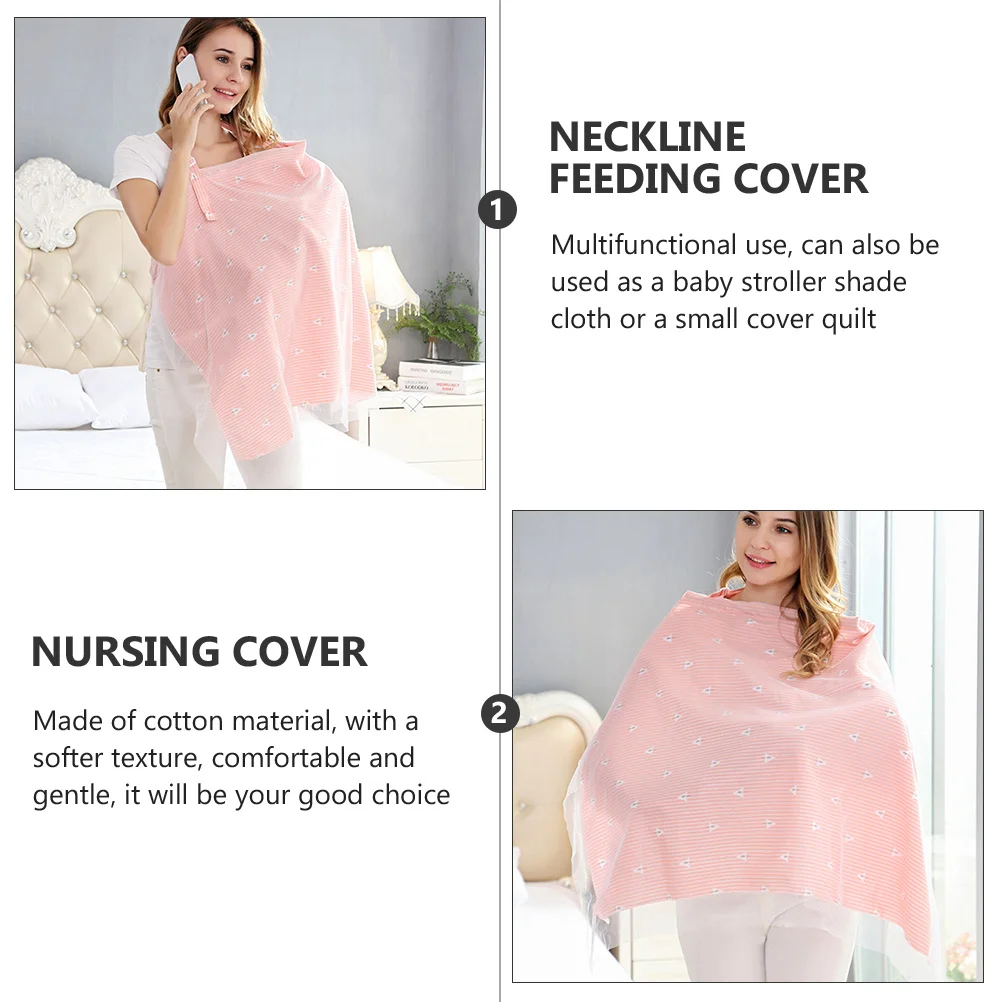 

1Pcs Nursing Cover Cotton Breastfeeding Baby Towel Multi-Function Feeding Cloak Soft Comfortable Outdoor Mom Nursing Cover