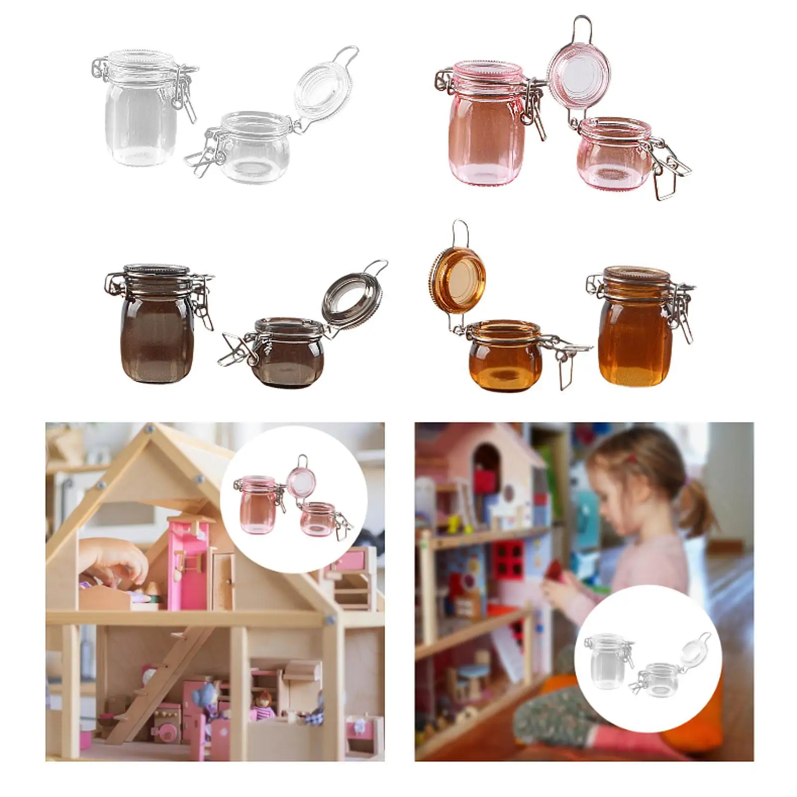 

1:6 Scale Miniature Storage Jar Dollhouse Storage Jar Simulation Model Mini