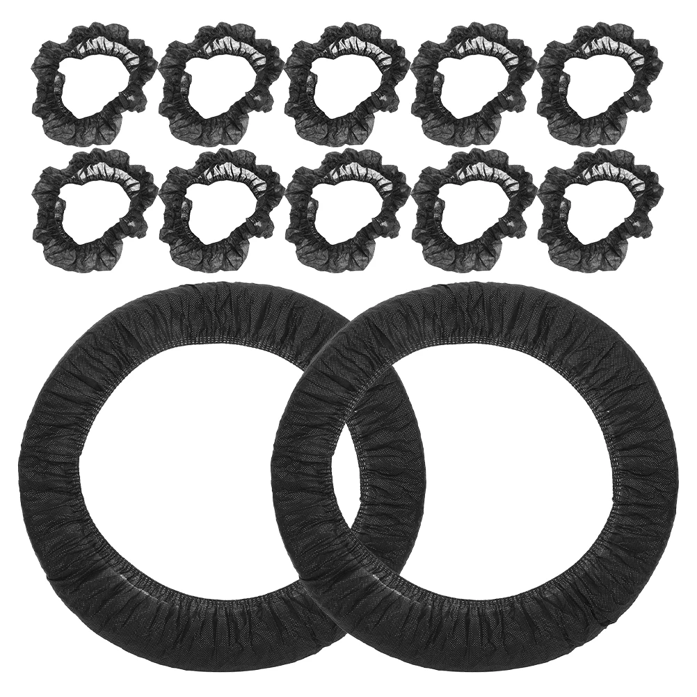 

100pcs Car Wheel Covers Nonwoven Universal Auto Steering Wheel Protector Flexible Vehicle Steering Cover For Car Wash Repair