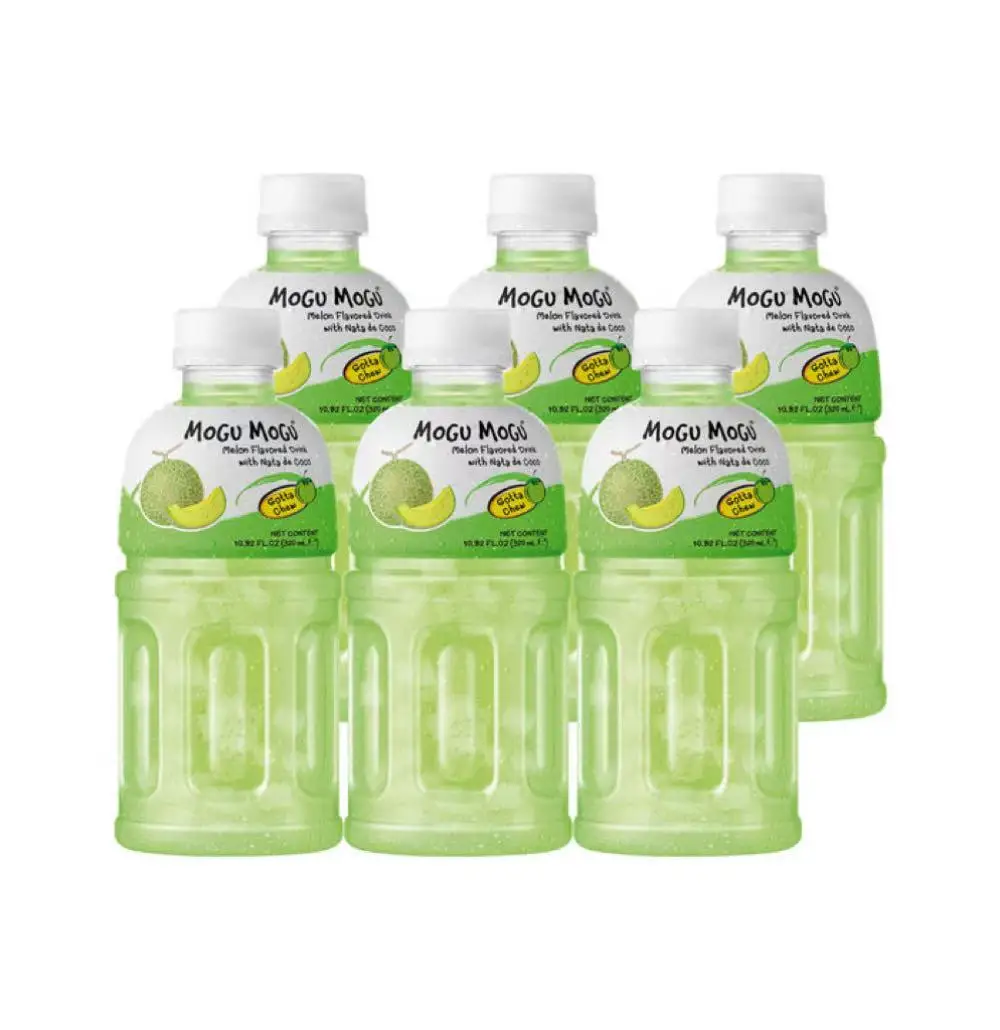 MoguMogu, Nata De Coco Drink, Pack of 6, 320ml per bottle