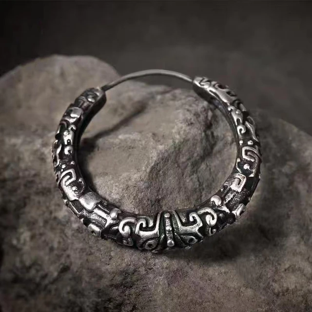 Mens biker hoop earrings shop