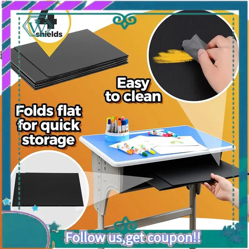 

A75Q-Student Desk Dividers - Waterproof Plastic Learning Bucket Dividers, Classroom Folders Teacher Supplies Easy-To-Clean
