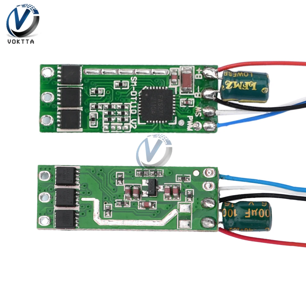 Controlador de velocidad de Motor DC6V, Mini Placa de accionamiento de Motor sin escobillas 2S 7A-15A, modelo de avión, módulo de interruptor