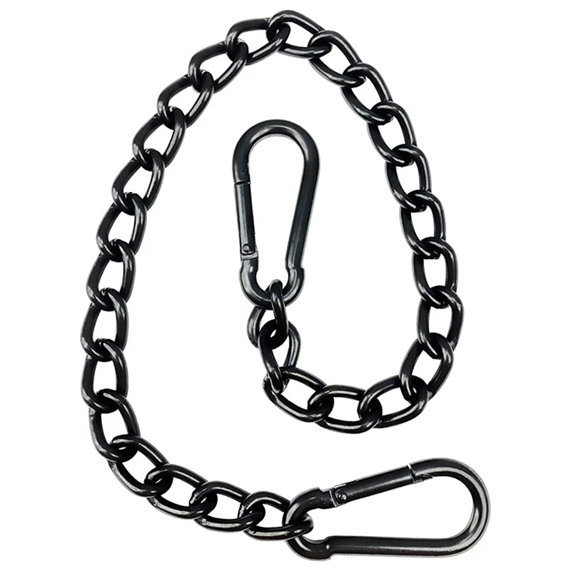 2x hängende Stuhl kette aus Stahl mit 2 Karabinern, Hochleistungs-Hängematten-Kettens atz für Hängematten schaukeln (66cm)