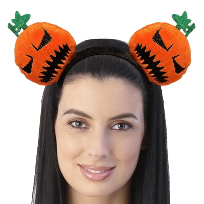 Halloween Costume Headbands Halloween Headwear Hair Hoop Cute Hair Band Elastic Spooky Halloween Costume Pumpkin Hair