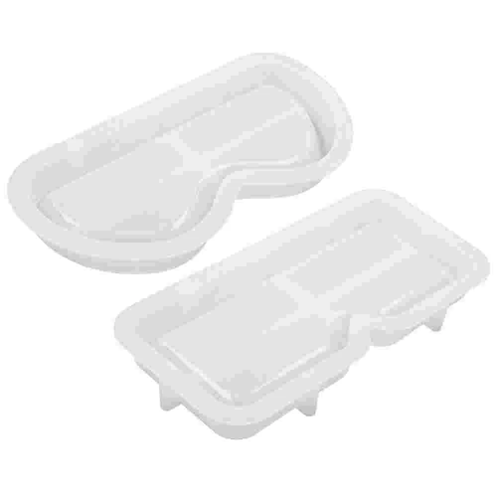 

2 Pcs Resin Glasses Holder Crafts Tray Silicone Molds Cup Making for Casting Epoxy DIY