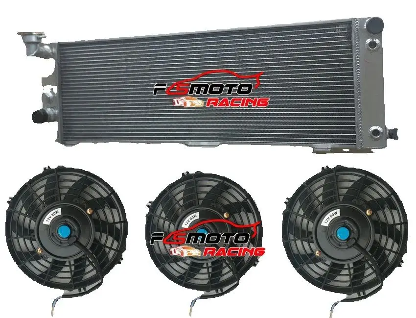 Aluminum Radiator+Fans For 1994-2001 Jeep Cherokee XJ 4.0L V6 Petrol RHD Right Hand Drive