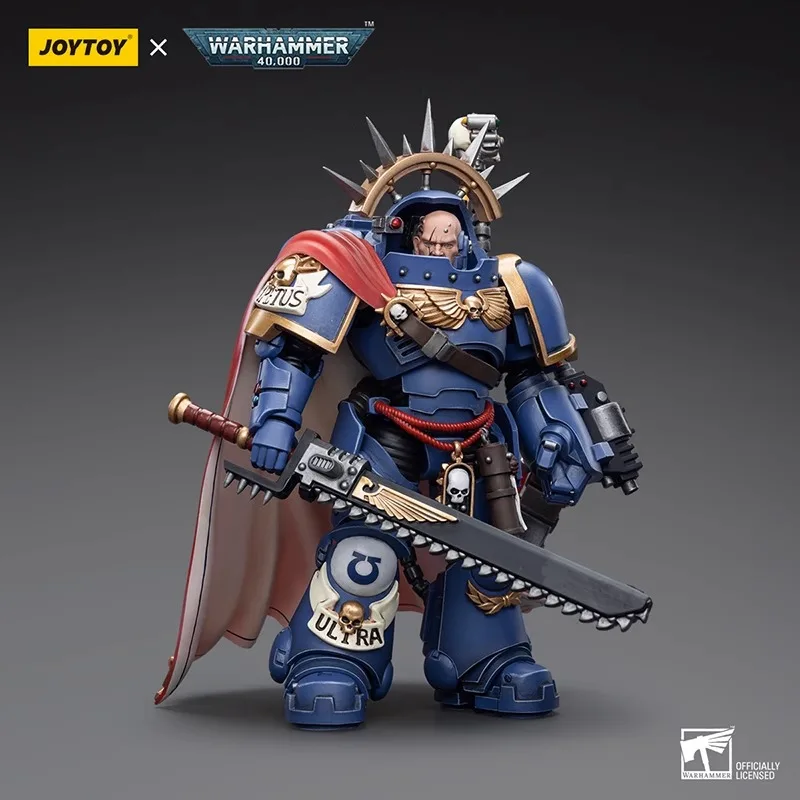 original JOYTOY WARHAMMER 40,000 Ultramarines Captain in Gravis Armour 1/18 Male Soldier Action Model Art Collection Toy Gifts