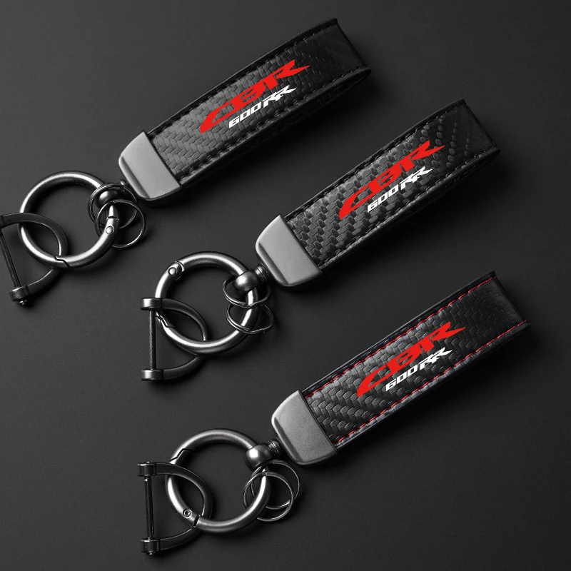 

For Honda CBR600RR CBR1000RR REPSOL HRC CBR FIREBLADE High-Grade leather Motorcycle Keychain Holder Keyring Accessories