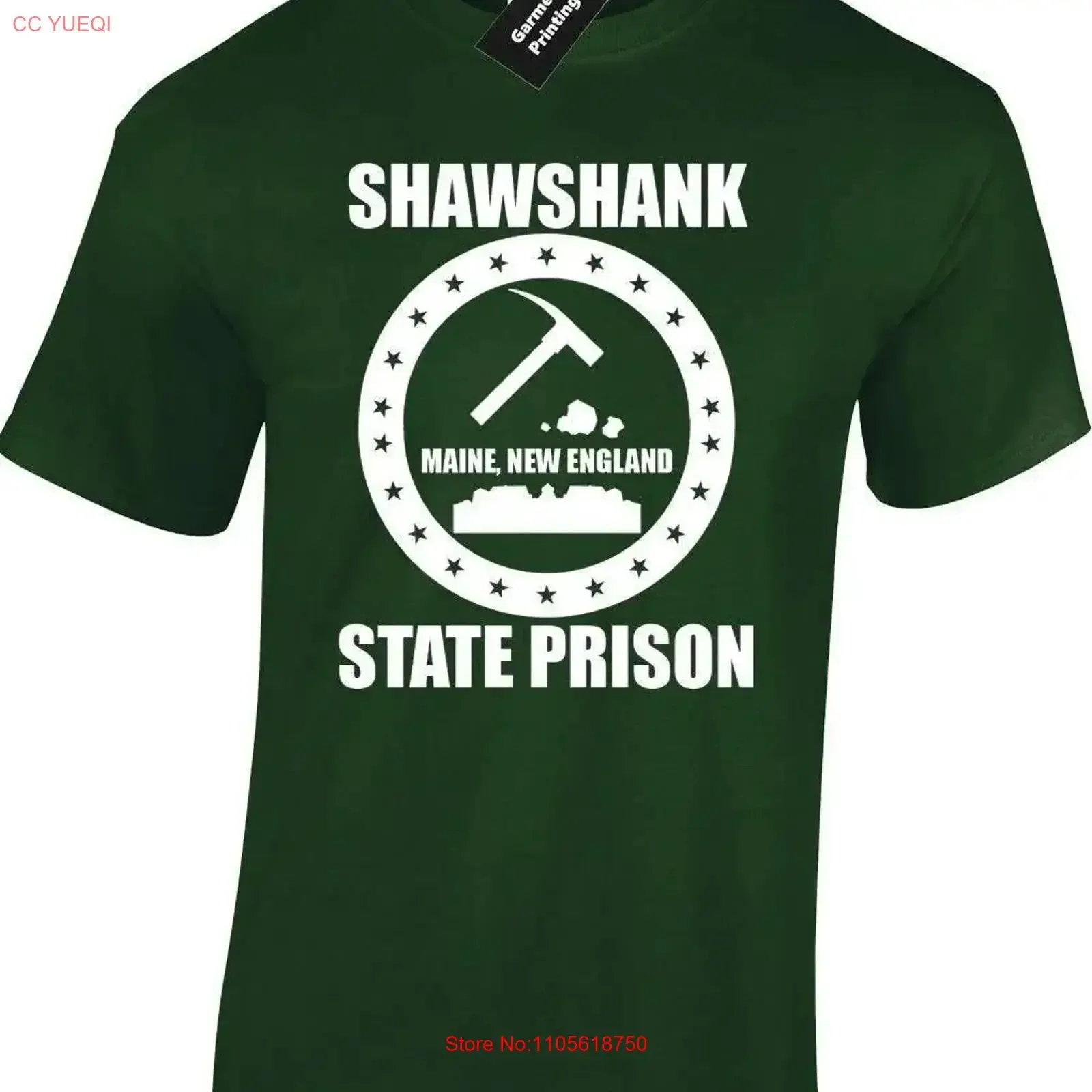 T-shirt unisexe pour hommes de la prison de l'État de Shawshank, film classique sur l'évasion des détenus, le redressement et la rédemption, hammer andy red