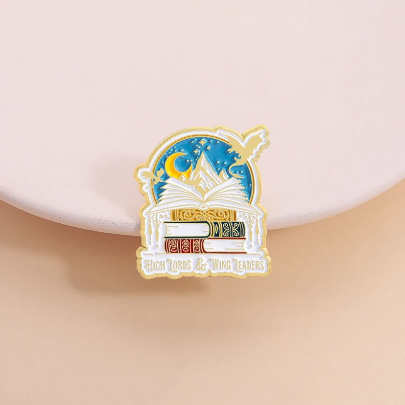 Fantasy Fourth Wing Enamel Pins Cartoon Anime Black Dragon Novel Book Brooch Lapel Badge Fashion Jewelry Gifts for Friends