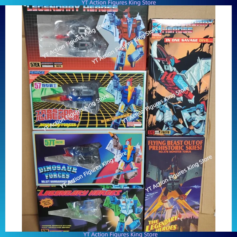 In Stock Transforming Toy NA_NEWAGE H57 Fly Mark Dart Transparent G1 EX Mirror G2 Robot Dinosaur Collection Gift