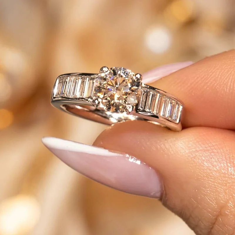 925 Sterling Silver Zirconia Wedding Exquisite Ring for Women Elegant Engagement Proposal Gift Fashion High Quality Jewelry