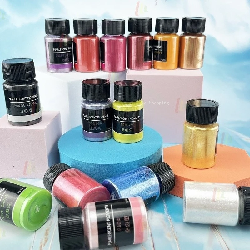 10g/bottle 24/36/48/72 Color P - Mica Powder Colorant ulasan dan harga