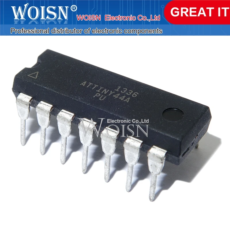 1 sztuk/partia ATTINY44A-PU ATTINY44A-PU-20PU V-10PU ATTINY44-20PU ATTINY44 DIP-14 w magazynie