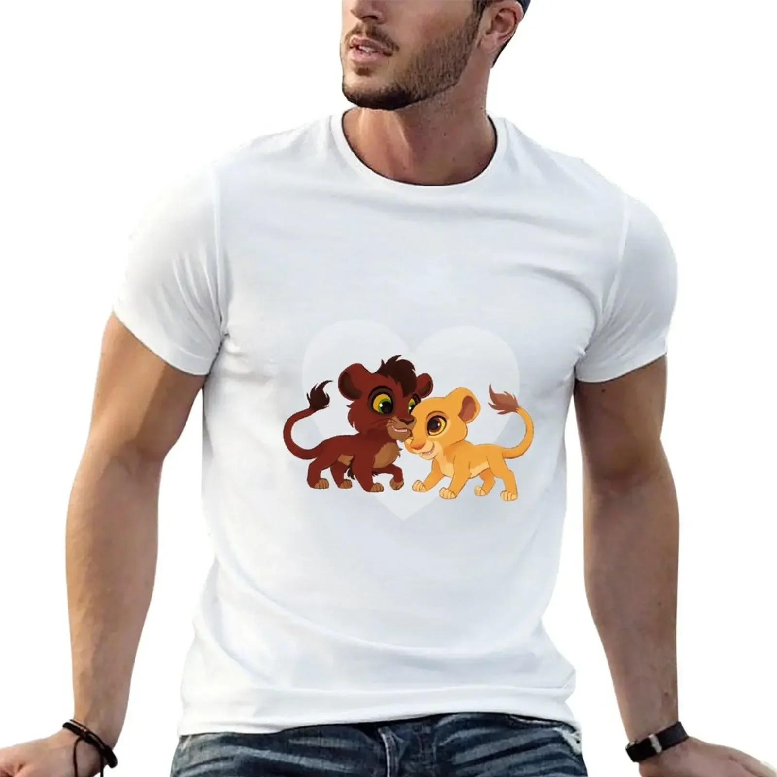 Kovu Kiara T-Shirt anime tshirt customizeds t shirts for men cotton