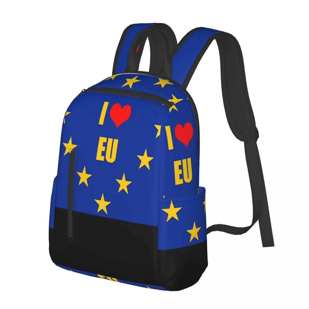 Europe European Union EU Stars National Flag Student Backpack School Bag Hiking Travel Daypack for Men