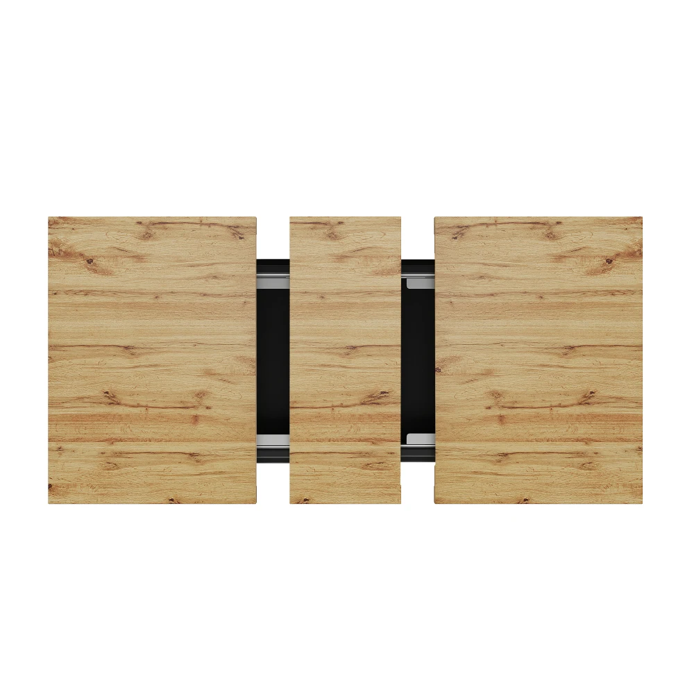 PINGGO LED-Esstisch 110(140)x80x75cm Holztisch für 6 Personen für Küche, Esszimmer, Terrasse, Garten – Detail 20