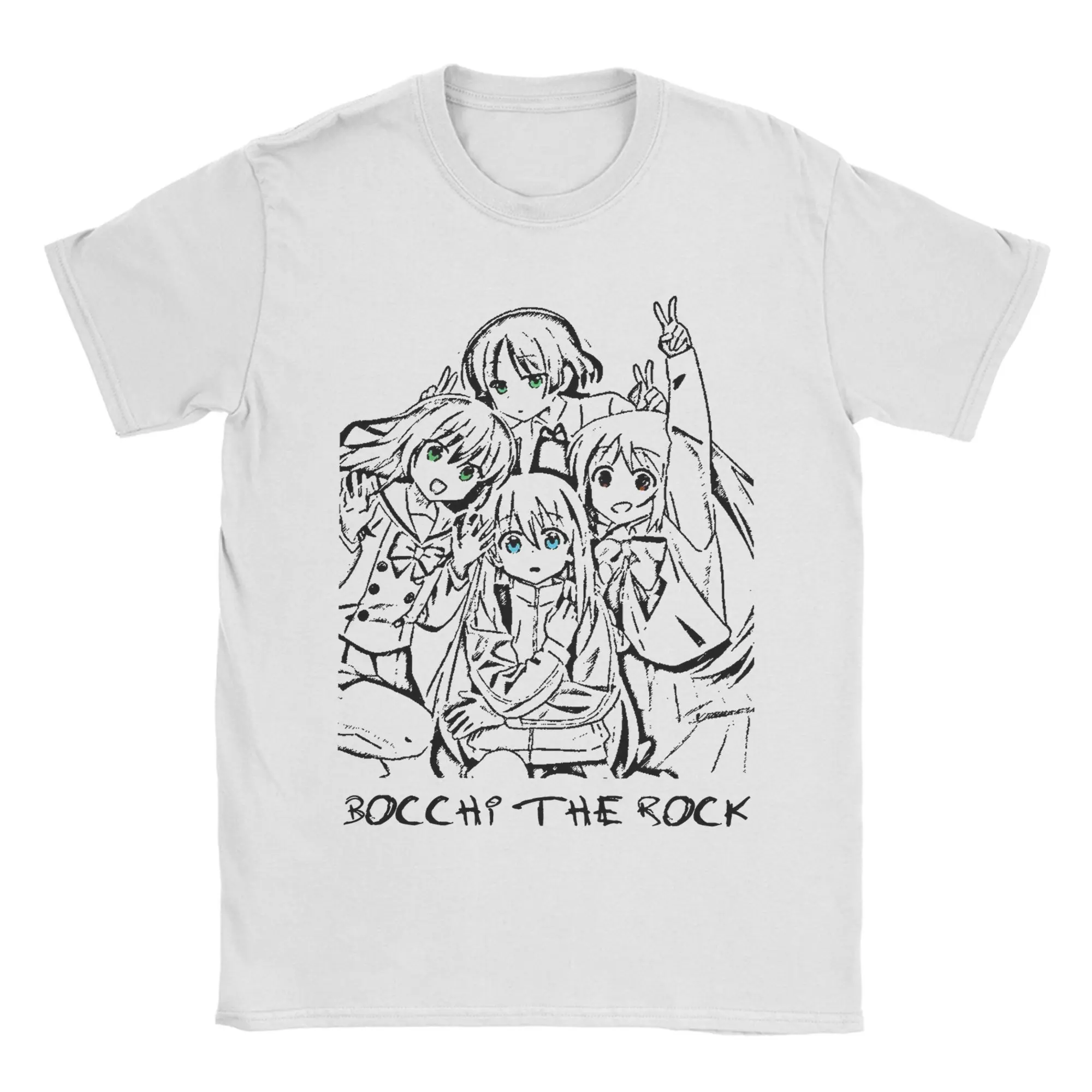 Novelty Bocchi The Rock! THE WAY I AM Anime T-Shirts for Men Round Collar Cotton T Shirt Tee Shirt Birthday Present Clothes