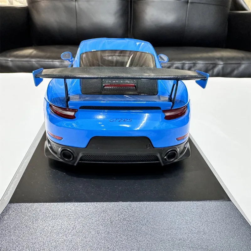 Minichamps Diecast Porsche-Legierungsmodellautos im Maßstab 1:18, Porsche 911GT2RS 2018 991.2, Spielfahrzeuge, Spielzeug für Jungen, Geschenk, Originalverpackung