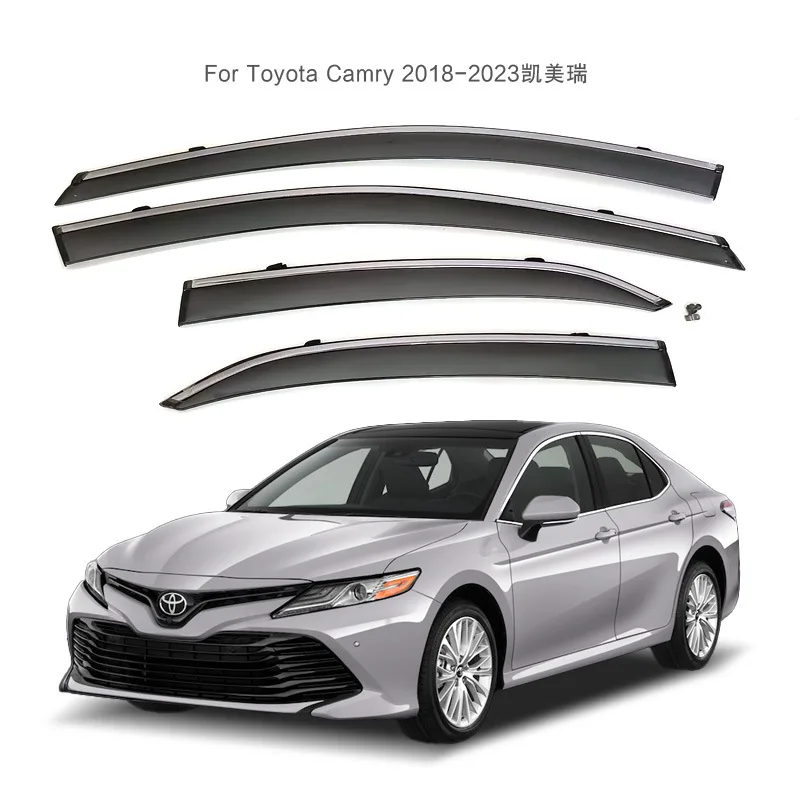 

Specially used for Toyota 2018-2023 Camry rain and shine window rain brow thickening injection molding CAMRY deflector