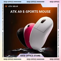 Ratón deportivo ATK A9 inalámbrico triple modo Star Flash ligero de larga resistencia ratón para juegos personalización accesorios de PC regalos