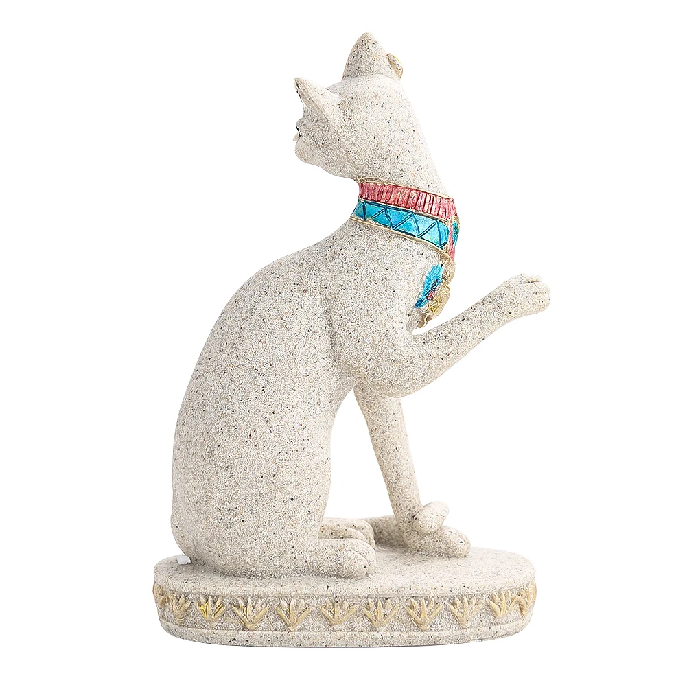 Mascot Charm Egyptian Mau Cat Kitty Animal Resin Ornaments Amulet Felines Paperweight Wedding Crafts Props Shopwindow Figurines