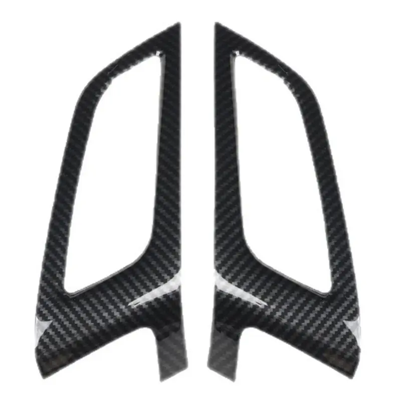 A73X-For Ford Focus MK3 2012-2018 2Pcs Center Control Panel Air Vent Trim Covers ABS Carbon Fiber Pattern Side