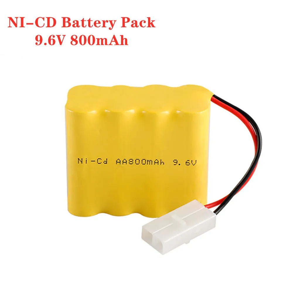 9.6v 800mah Ni-Cd Battery For Rc Toy Boats Car Rc Truck Train Gun Spare Parts 9.6v AA nicd Rechargeable Battery Pack For Rc Boat