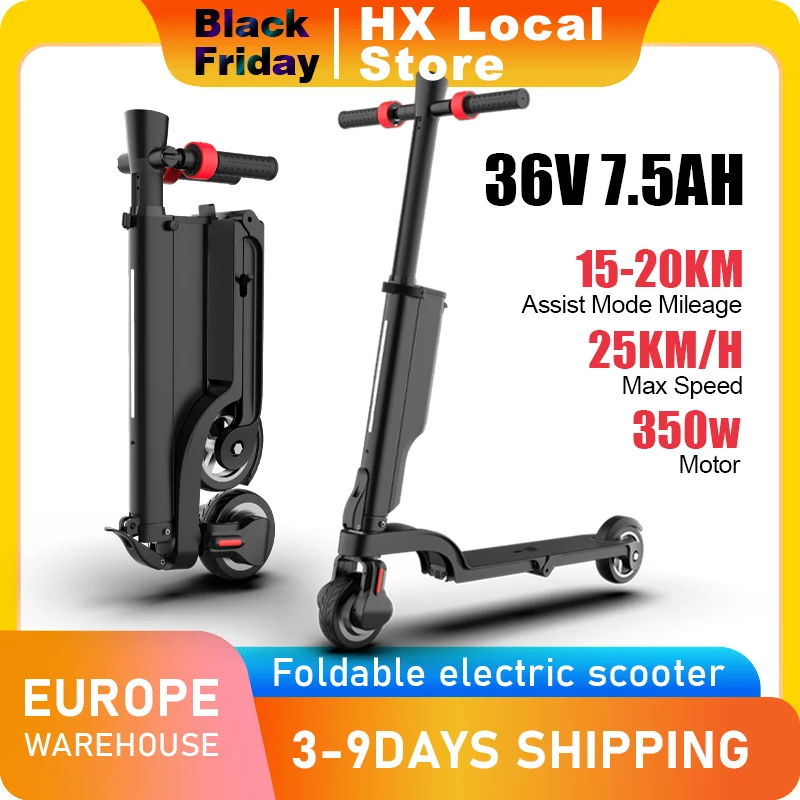 HX X6 7.5AH سكوتر كهربائي e سكوتر 350 واط 25 كيلومتر/ساعة قابلة للطي سكوتر ركلة كهربائي سكوتر 5.5 بوصة APP الذكية الكبار Escooter #1