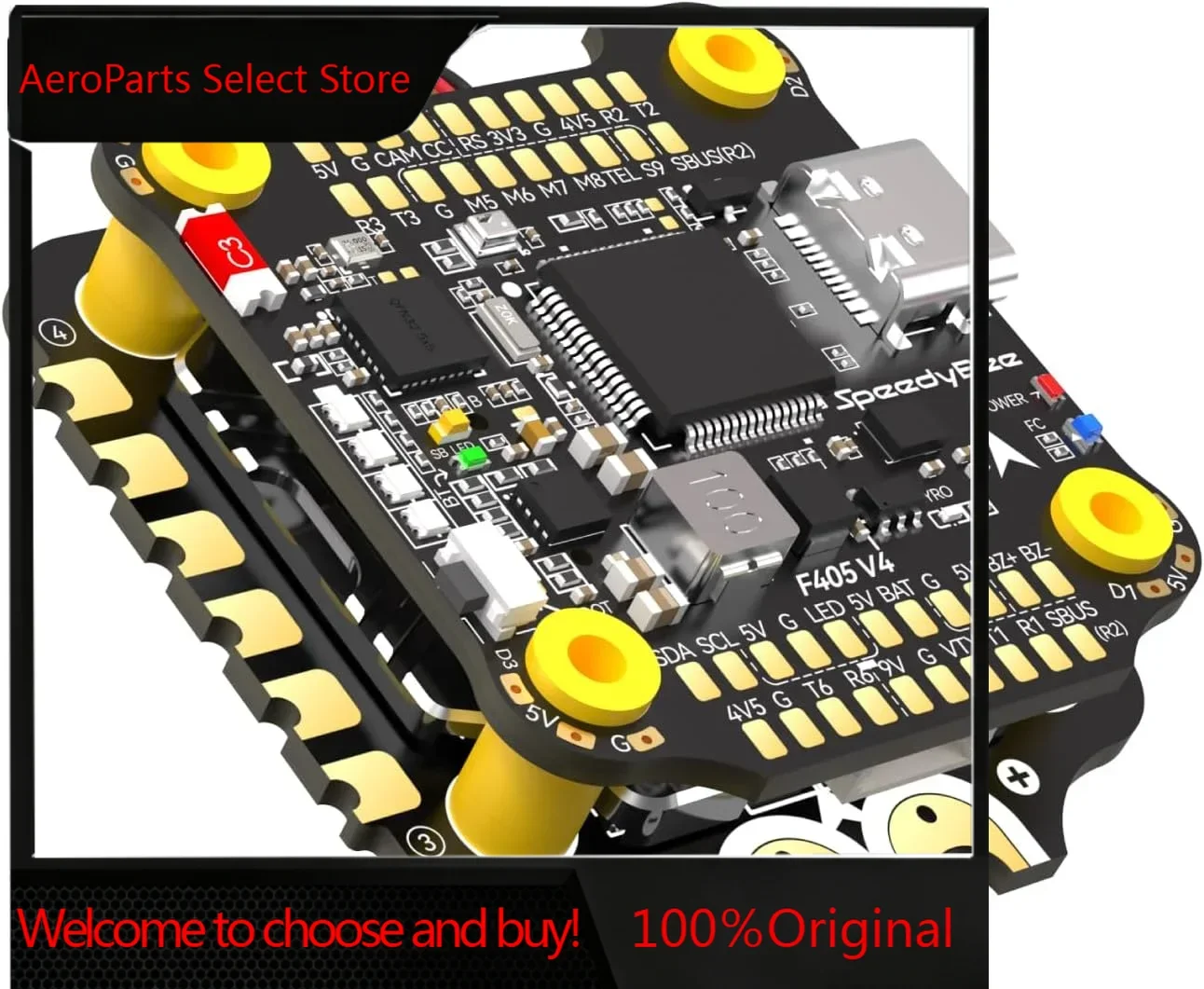 AeroPartsF405 V4 BLS 60A Stack (F405 Flight Control+BLS 60A 4in1 ESC) ICM42688P 3~6S Lipo for RC FPV Racing Dr-ones Parts