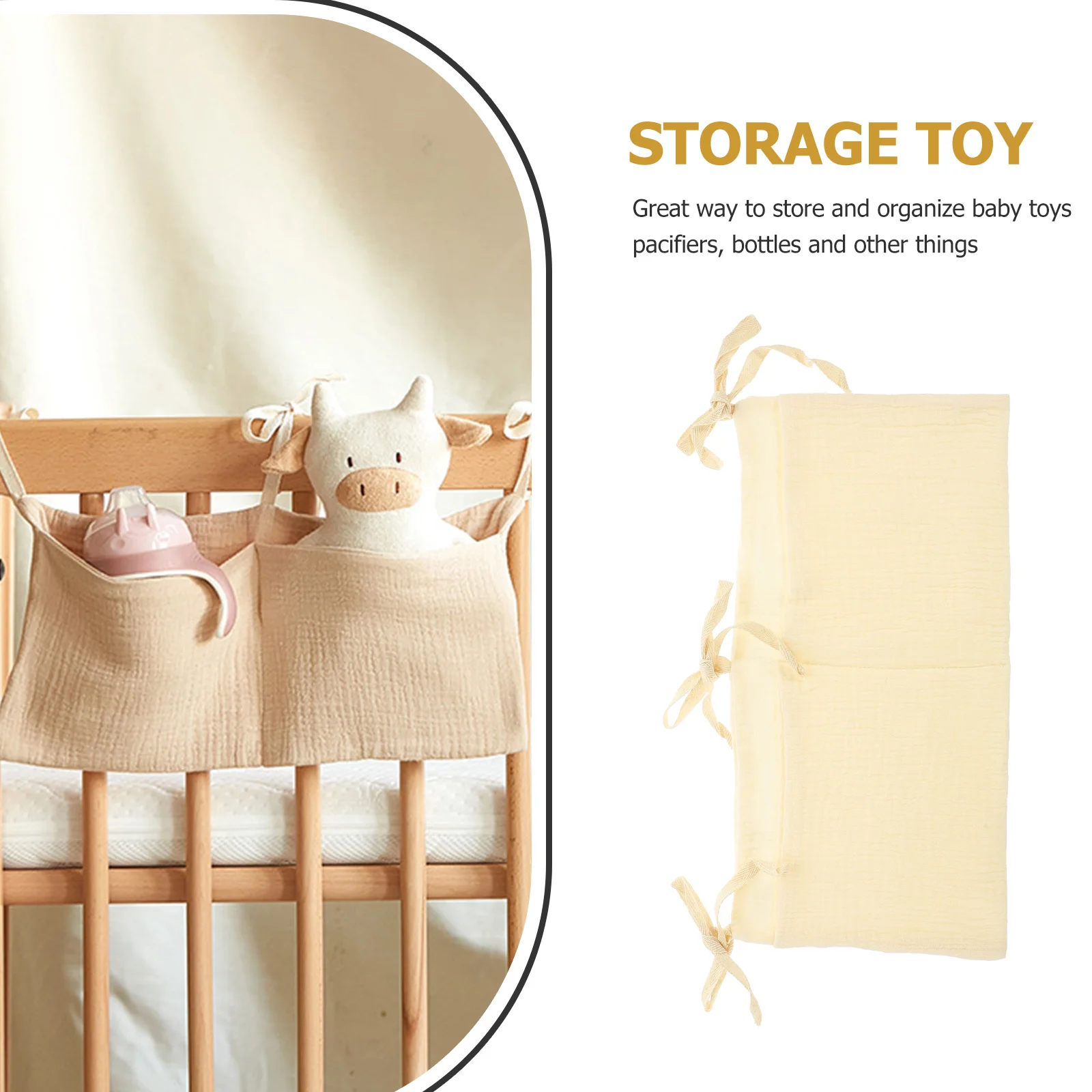 

Подвесная сумка-органайзер для детской кроватки, прочная хлопковая сумка для хранения для подвесного органайзера для коляски, сумки для коляски